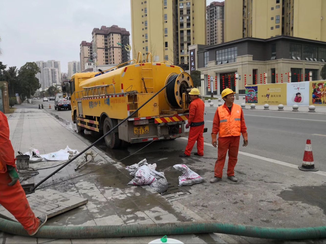 嵊州排污管道清淤-管道清洗